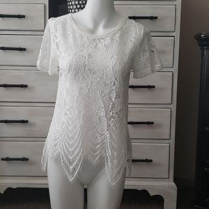 White lace top